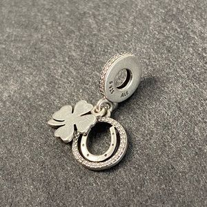 Lucky four leaf clover dangle